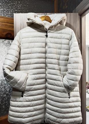 Зимова двостороння куртка - шубка з капюшоном