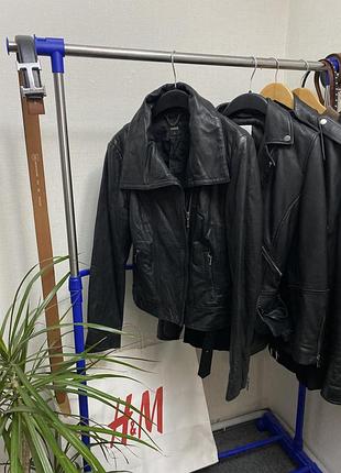 Шкіряна куртка косуха oasis натуральна шкіра трендова актуальна стильна 1