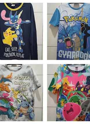 Лот детских вещей футболка футболки покемон 9-10 лет