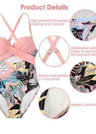 Оригінальний суцільний купальник з закритою спинкою