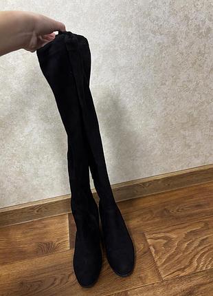 Ботфорти замш