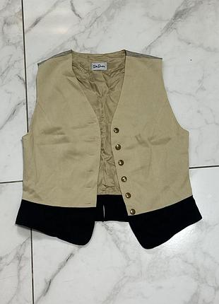 Вінтажна жилетка металеві ґудзики