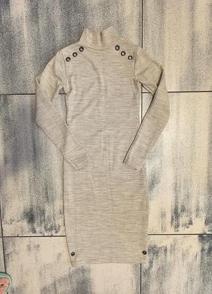 Платье гольф теплое