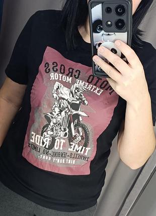 Байкерская мото футболка