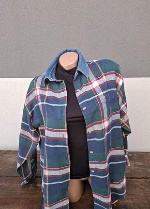 Теплая женская рубашка в клетку!одежду из сша и канады!