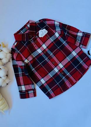 👕 нова стильна сорочка george для хлопчика 6–9 місяців