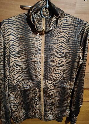 Кофтина леопардовая на молнии