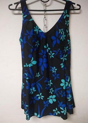 Новый слитный купальник платья с коррекцией