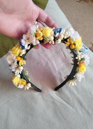 Шикарный обруч -венок в украинском стиле