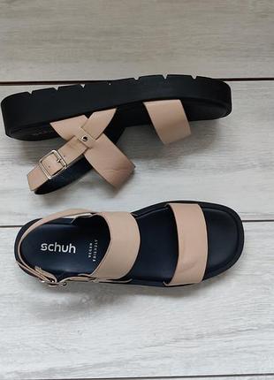 Базові бежеві босоніжки сандалі ортопедична устілка 26 см 40-7 р