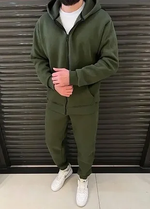 Теплый мужской костюм mf2007 хаки