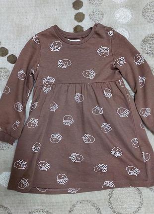 Теплое платье на 3 года