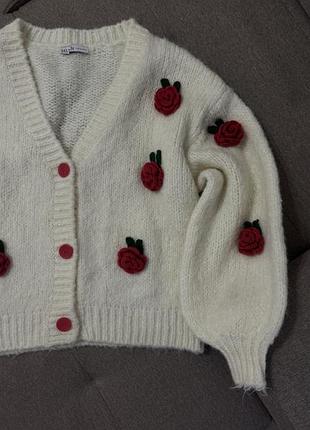 Кардиган вʼязаний теплий