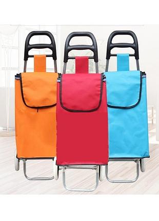 Хозяйственная сумка для покупок на колесах с ручкой skk-01 (46*27*18)