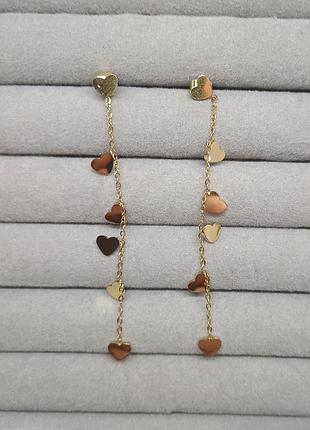 Серьги stainless steel нержавеющая сталь