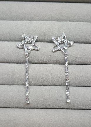 Серьги xuping родий