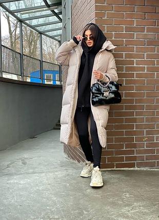 Жіночий зимовий пуховик пальто