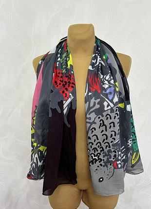 Брендовий шарф з шовком