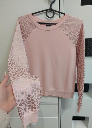 Свитшот кофта розовая пудра