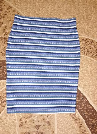 Юбка в рубчик