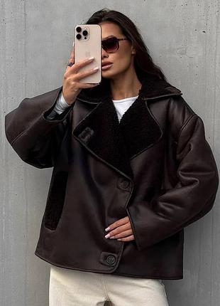 Дублянка жіноча шоколад