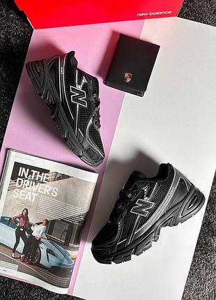 🌺женские кроссовки new balance 740 black white