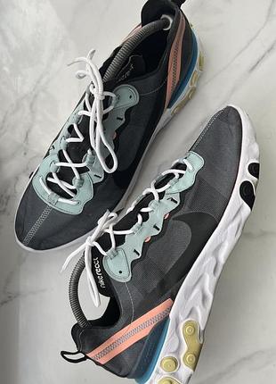 Кросівки STUSSY × nike Dark AIR ZOOM SPIRIDON CAGED PURE PLATINUM BLACK-WHITE 28cm