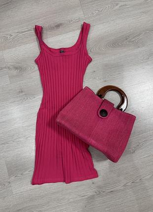 Женская стильная розовая сумка