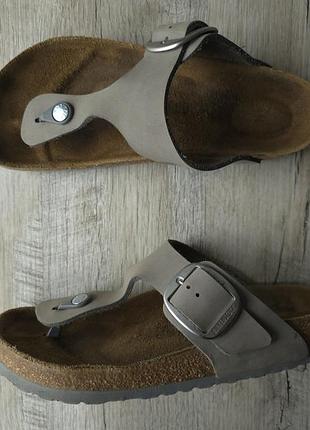 Кожаные сланцы / сандалии birkenstock gizen