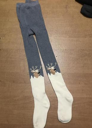 Теплі колготки р.22 на зріст 140-152см 12-13 років в асортиментідитячі махра утеплені