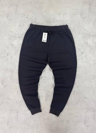 Темно сірі графітові спортивні штани на флісі