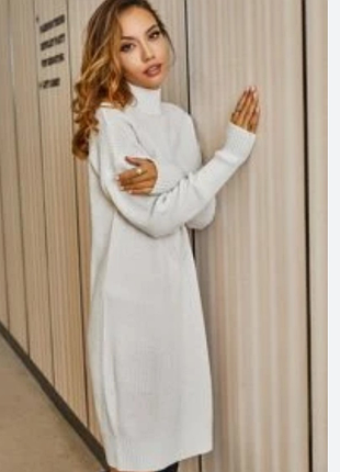 Платье свитер платье миди