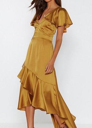 Сукня вечірня атласна