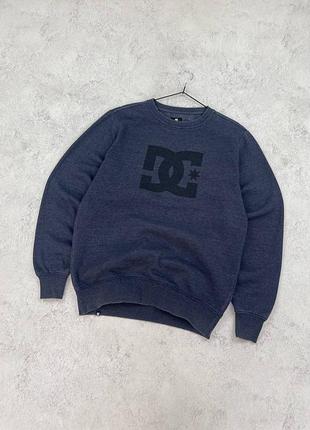 Темно синій світшот dc shoes з лого