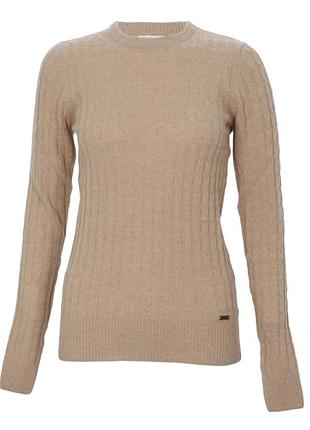 Свитер джемпер кремовый barbour шерсть