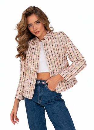 Стильный жакет пиджак jacky luxury (твид/букле)