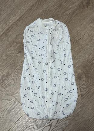 Спальний мішок (для сповивання) на замку з обох сторін