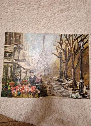 Продам картину   париж, нап.  акріл