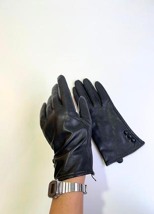 Рукавички жіночі шкіряні  на підкладці