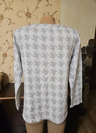 Реглан кофта котонова тепла  гусяча лапка 2