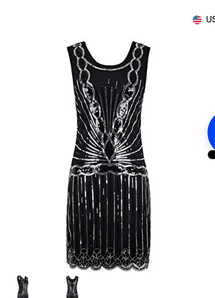 Платье черная женская гетсби, размер м, платье,мафия,ганкстер, с пайетками, для бальных танцев самба танго латиноамериканская танцевальная, острые картузы