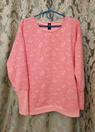 Свитшот с открытой спиной и длинными манжетами