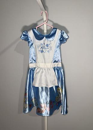 Дитячий костюм аліси з мультфільму «аліса в країні чудес».