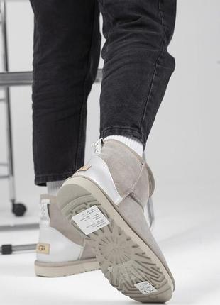 Угги ugg light grey mini chromium / smb+ 🔗 7