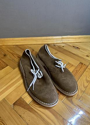 Туфли замшевые мужские коричневые базовые типа timerland 42 размер