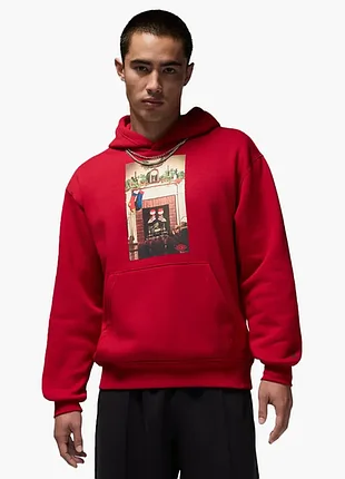 Air jordan jm chimney flc po red худи размер м