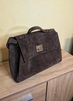 Нова замшева сумка ernestina 42 від kachorovska