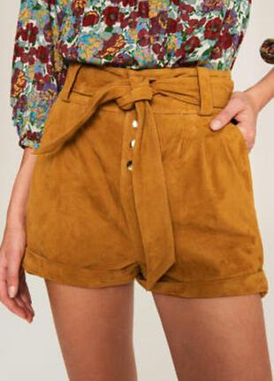 Ba&amp;sh шорты m/l замш 💞 с карманами