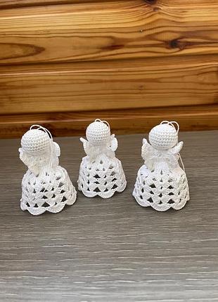 Ялинкова прикраса ангел звʼязаний гачком