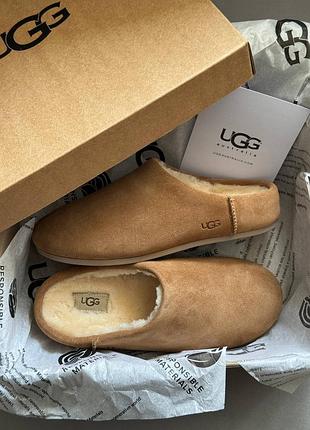 Трендові жіночі капці ugg elea slip-on chestnut уггі